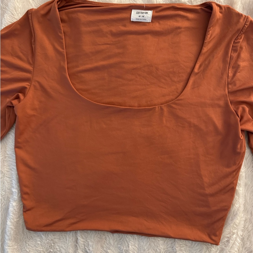 Cotton On Women's M Orange Top